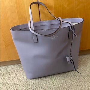 kate spade Lavender Leather Tote with Charm